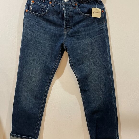 NWT $148 We The Free Slade Slim Selvedge Jean Current On Free People Sz 26 - Picture 15 of 16